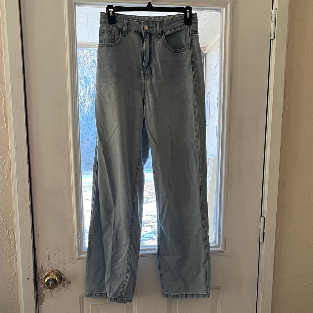 SHEIN Light Blue Denim Jeans